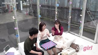 [無碼破解]DVDMS-857 真人秀揭秘MM版：僅限親密妻子 – 魔鏡：兩位辣媽好友挑戰“失貞逃脫遊戲”！兩位被冷落已久的妻子，既羞澀又興奮地被年輕處男溼漉漉的陰莖吸引，在後宮3P中爭奪他的陰莖！最後雙重射精！