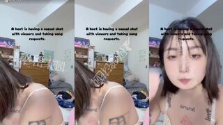 TWAV0975- 抖音短髮小網美睡衣直播粉絲福利走光秀